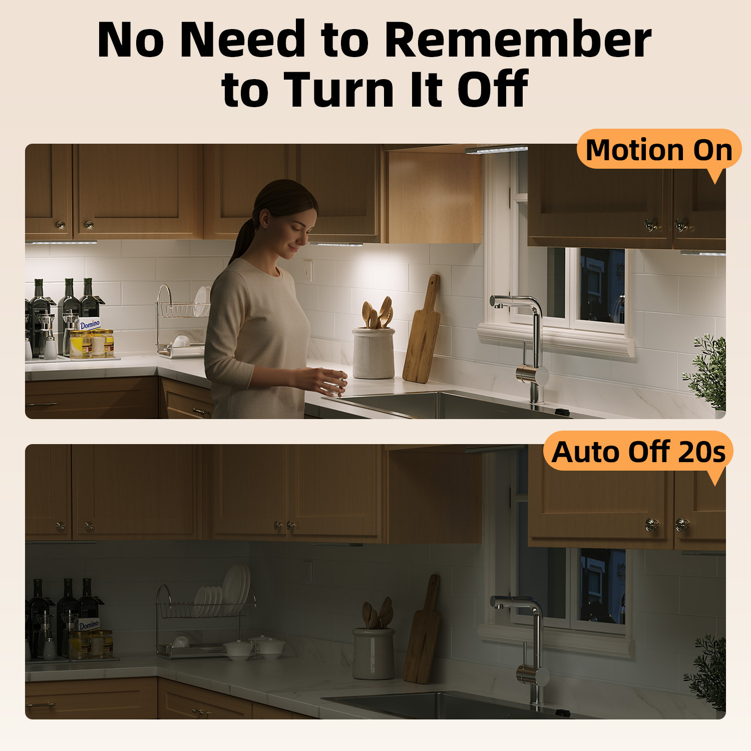 EZVALO 3-Pack Rechargeable Under Cabinet Lights with Remote photo 3