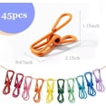 thumbnail image 4 of Gorgeous 45 Pcs Chip Clips - 2 Inch Random Multi-Colored Waterproof Metal Clothes Pins for Bag, Food, Chips, Paper offering exceptional insulation to beautify your room, 4 of 5