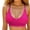 Hot Pink, variant on Alun Wirefree Seamless Comfort Bra for Women Soft Support Everyday Wear Lightly Lined T-Shirt Bra Fashion Texture Design Breathable Fabric and Back Sport Bralettes Purple XL