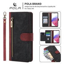 Wallet Case for Motorola Moto G Power 2022, [RFID Blocking] [Card Slots Holder] [Zipper Pocket] PU Leather Flip Folio Cover with Kickstand Magnetic Clasp Wrist Strap Case Men Women, Red