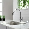 Kraus Premium Faucets Pull Down Single Handle Kitchen Faucet with Soap Dispenser