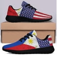 thumbnail image 3 of Filipino American flag Shoes Sneakers for Women Men Black Size 10.5, 3 of 7