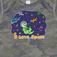 thumbnail image 4 of Inktastic I Love Space Cute Dinos and Planets Boys or Girls Baby Bodysuit, 4 of 5
