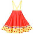 thumbnail image 6 of Girls Dress Clown Costume Halloween Carnival Of Cultures Rose Monday 4-5 Years, 6 of 7