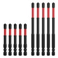 thumbnail image 1 of Impact Screwdriver Bit Set - Machined Tips with Magnetism, Cross Slot Screw Drive - Electrician Drill Bit Tools, 1 of 8