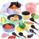 thumbnail image 1 of Play Kitchen Accessories GILOBABY Play Food Sets Kids Pink, 1 of 7