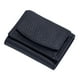 thumbnail image 1 of Cartera de cuero fina para mujer, bloqueadora RFID: cartera pequeña mini con ranuras para tarjetas y compartimento para monedas con cremallera, piel de vaca de grano entero, 10x7cm, 1 of 1