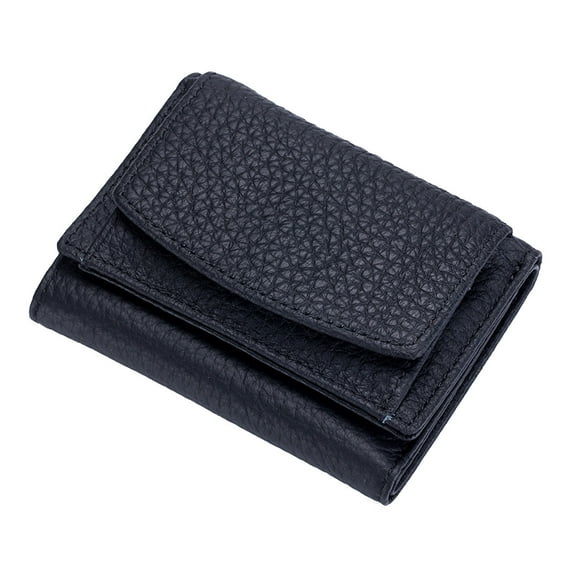 EGYMEN Slim Mini Wallet, Ultra-thin Women's Wallet with RFID Protection, Compact Multi-functional Leather Coin Purse for Credit Cards and Cash