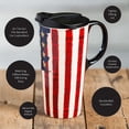 thumbnail image 5 of Cypress Home Liberty Ceramic Latte Travel Cup 17 oz, 5 of 9