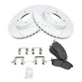 thumbnail image 1 of Front Performance Brake Pad & Rotor Kit Brake Pads Brake Rotors Set Ceramic Premium G-Coated Compatible with 2009-2014 Nissan Cube 2007-2012 Sentra Versa, 1 of 4