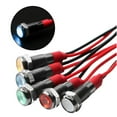 thumbnail image 3 of 5 Pcs 3V-6V LED Indicator Light Plastic Black Signal Dot Lamp 6mm Cutout(1/4"), 3 of 7