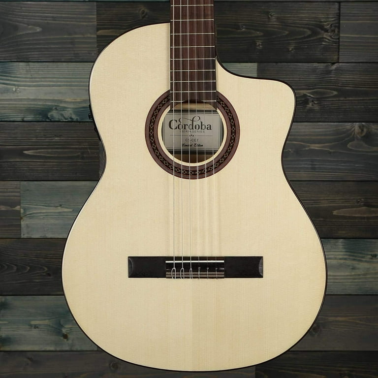 Cordoba C5 CET Limited Spalted Maple Thin Body Cutaway Classical