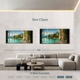 thumbnail image 3 of Elephant Stock Window To Villa Monastero Wall Art - Horizontal Multi Panel Canvas - Living Room Wall Decor - Nature Multi Panel - Blue And Teal Decor - 74" x 36", 3 of 4