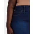 thumbnail image 4 of Terra & Sky Women's Plus High Rise A Line Denim Shorts, 5" Inseam, Sizes 16W-26W, 4 of 5