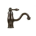 thumbnail image 1 of Robinet de Salle de Bain Ou de Bar à une Poignée en Bronze Frotté à l'Huile, 1 of 4