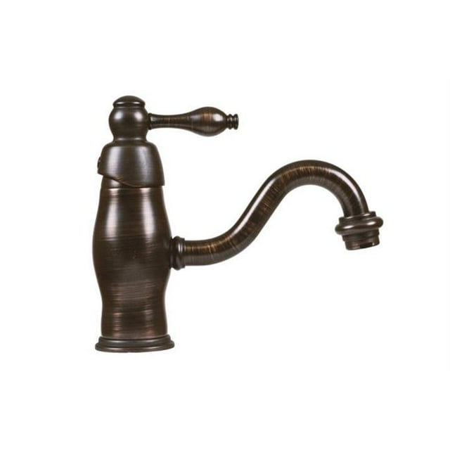 Robinet de Salle de Bain Ou de Bar à une Poignée en Bronze Frotté à l'Huile
