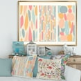 thumbnail image 2 of Designart 'Patchwork of Pastel Organic Shapes' Modern Framed Canvas Wall Art Print, 2 of 5