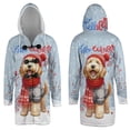 thumbnail image 3 of Hello Winter Goldendoodle Smiling in Red Scarf Hat Welcome Christmas All Over Print 3D Hooded Duffle Toggle Coat Doodle Dog Lover Gifts Idea - 00017, 3 of 6