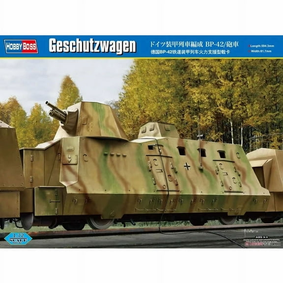 Geschutzwagen TYP BP42 1/72 Scale Plastic Model Kit Hobby Boss
