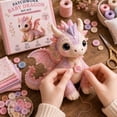 thumbnail image 4 of Kiddiway Patchwork Baby Dragon DIY Sewing Craft Kit – Fabric Quilt Making Supplies with Dragon Design for Creative Patchwork Projects,Yellow, 4 of 5
