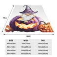 thumbnail image 3 of Salouo Halloween Gnome With Pumpkins Print Bed Blankets,Flannel Blanket Comfortable Air Conditioning Blanket Lightweight Blanket for Sofa Bed Travel & Couch -40"x30", 3 of 8