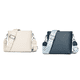 thumbnail image 1 of Bolso Hombro Cuero Genuino Bandolera Suave Tipo Cartera para Mujer () Blanco, 1 of 6