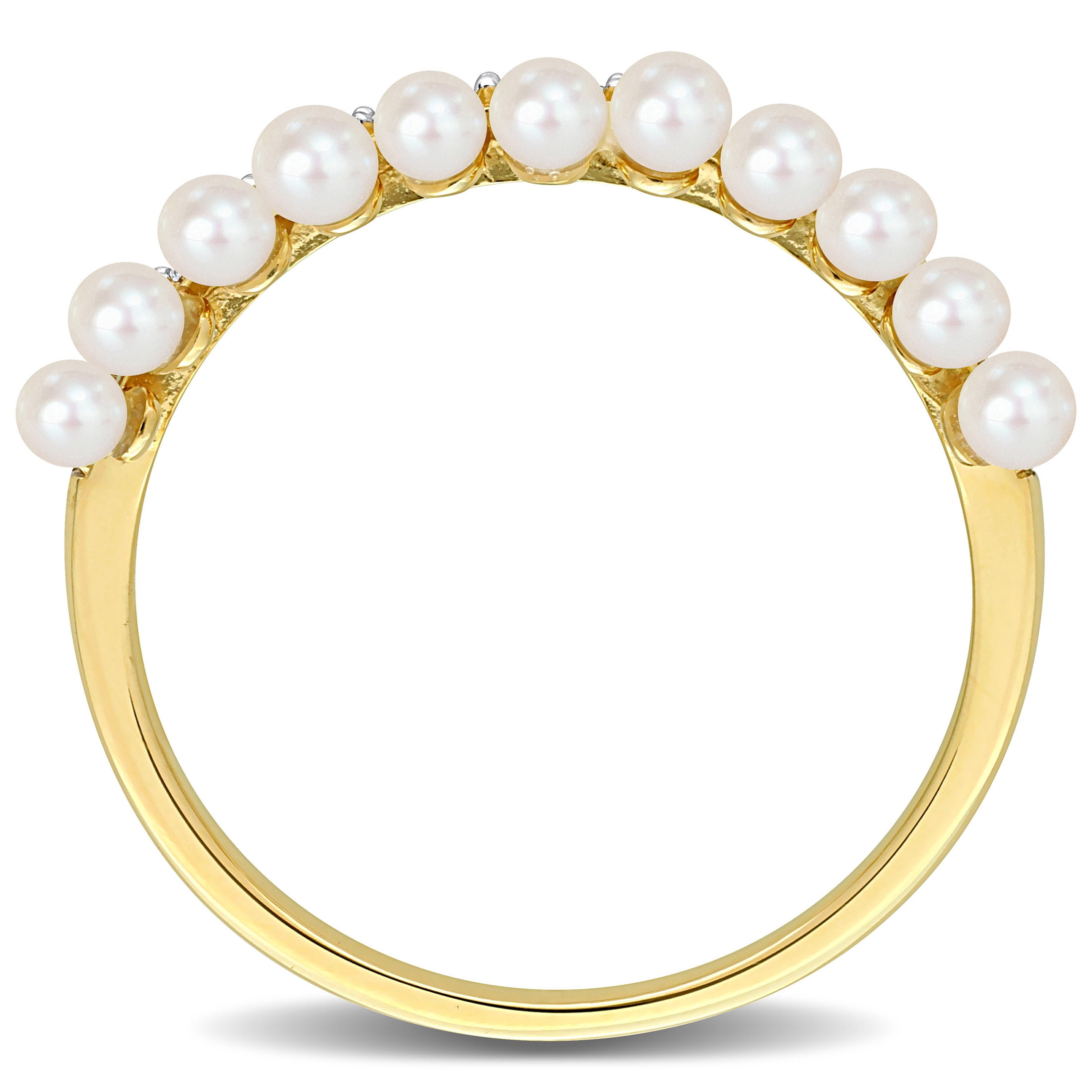 Everly Women's Cultured Pearl 14k Yellow Gold Ring