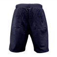 thumbnail image 4 of Bcfgryg Men's Summer Heavyweight Knitted Jacquard Streetwear Loose Casual Shorts Cargo Shorts Men Navy XXXL, 4 of 4