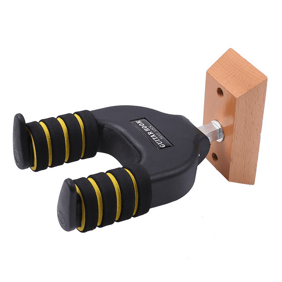 2X Wall Mount Guitar Hanger Automatic Locking Guitar Racks Wall Hanger Hook Holder for Acoustic Guitar Ukulele