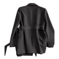 thumbnail image 3 of Women'S Winter Jackets Dressy Casual Ribbed Long Sleeve Lapel Fashion Work Busines Black XL, 3 of 8
