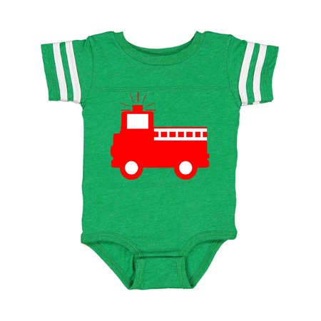 

Inktastic Cute Red Firetruck Gift Baby Boy or Baby Girl Bodysuit