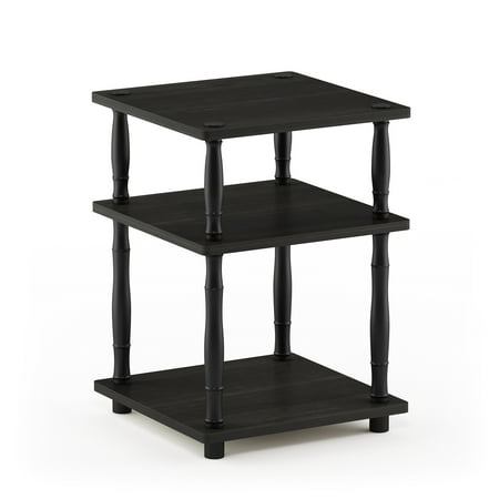 

Furinno Turn-N-Tube Easy Assembly Multipurpose Shelf with Classic Tubes French Oak Grey/Black