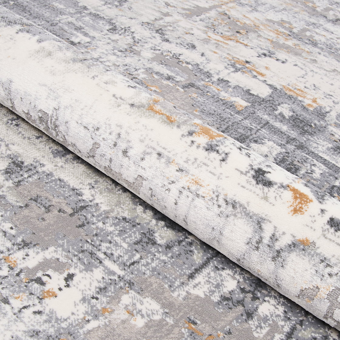 Couristan Lampas - Silver/Cream 2'7"X7'10", Area Rug