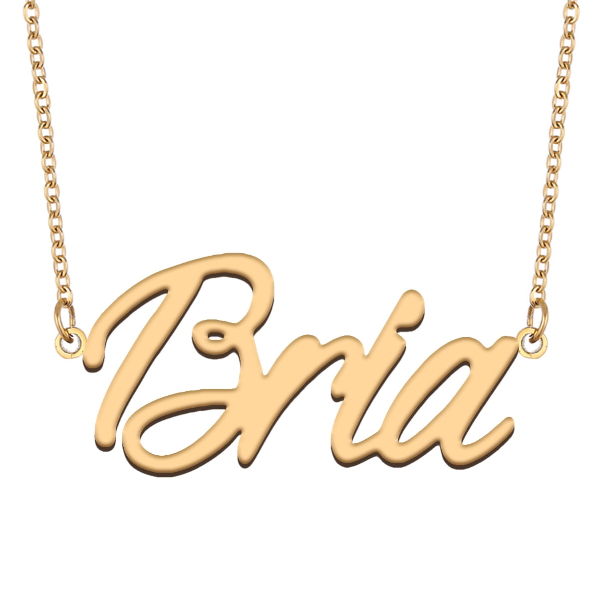 HUAN XUN Bria Children Letters Name Necklace Dainty Name Necklace Teen  Girls Jewelry Gifts for Sister - Walmart.com