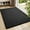 Black, variant on PABUBE Indoor and Outdoor Doormats, 27.5"x59" Front Door Rugs, Dirt Trapper Inside Door Mats, Non Slip Washable Welcome Mat Entryway Rug for Entryway, Brown