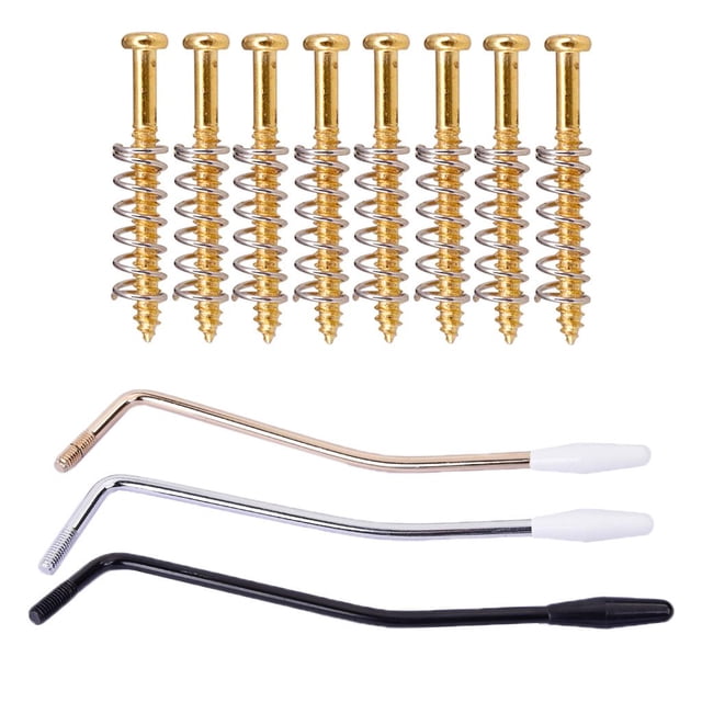 durable three piezas Tremolo + 8 piezas Pickup Tornillos de montaje Resortes para guitarra eléctrica CUTICAT Guitar Bridge Tremolo Brazo
