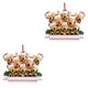 thumbnail image 3 of Adorno colgante de árbol de Navidad Advancent con 8 animales 2Conjunto, 3 of 6