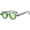 Gray Frame Green Sheet, variant on Polygon Sunglasses for Women and Men AC Lens PC Frame Driving Glasses for Travel Fashion Wear and Sun Protection Round