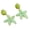 Green, variant on Trendy Maple Leaves Earrings Vibrant Colors Resin Dangle Earrings Festival Ear Accessories For Casual Outfits
