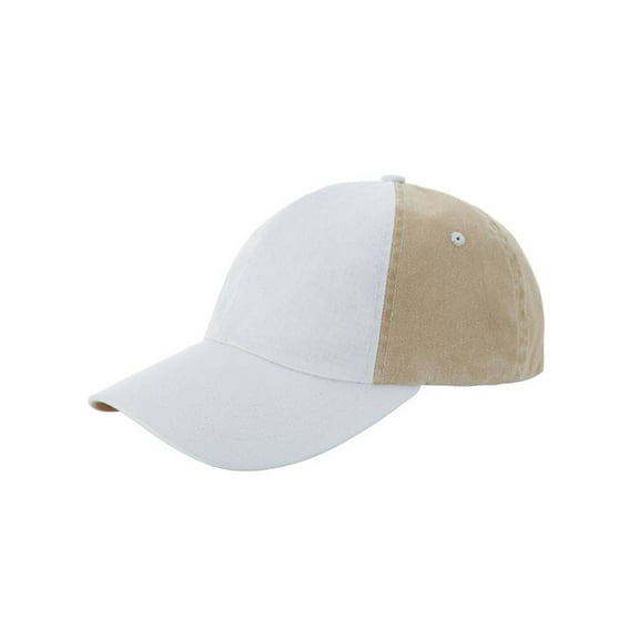 PIGMENT DYED LOW PROFILE(UNSTRUCTURED) TWILL CAP, White Khaki