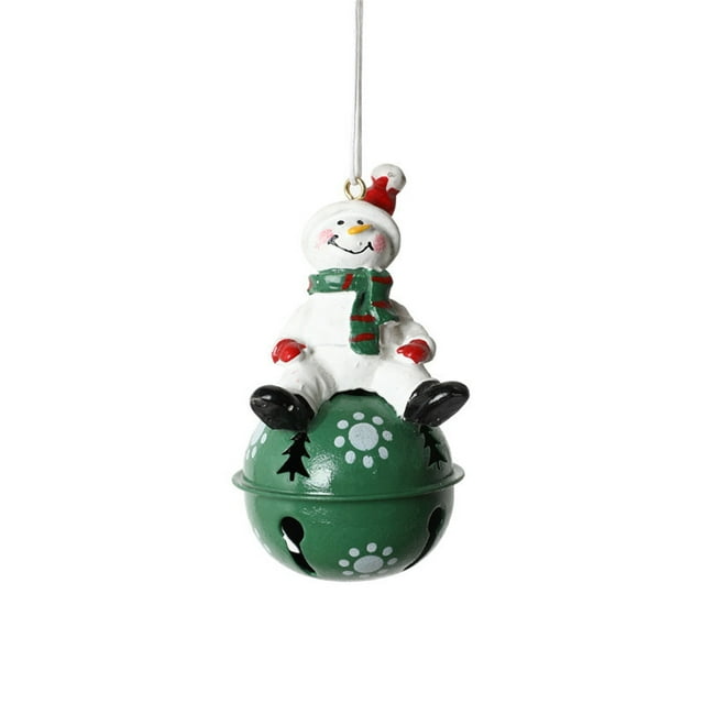 Colgante de muñeco de nieve de Papá Noel, decoración de hierro, colgante para árbol de Navidad.