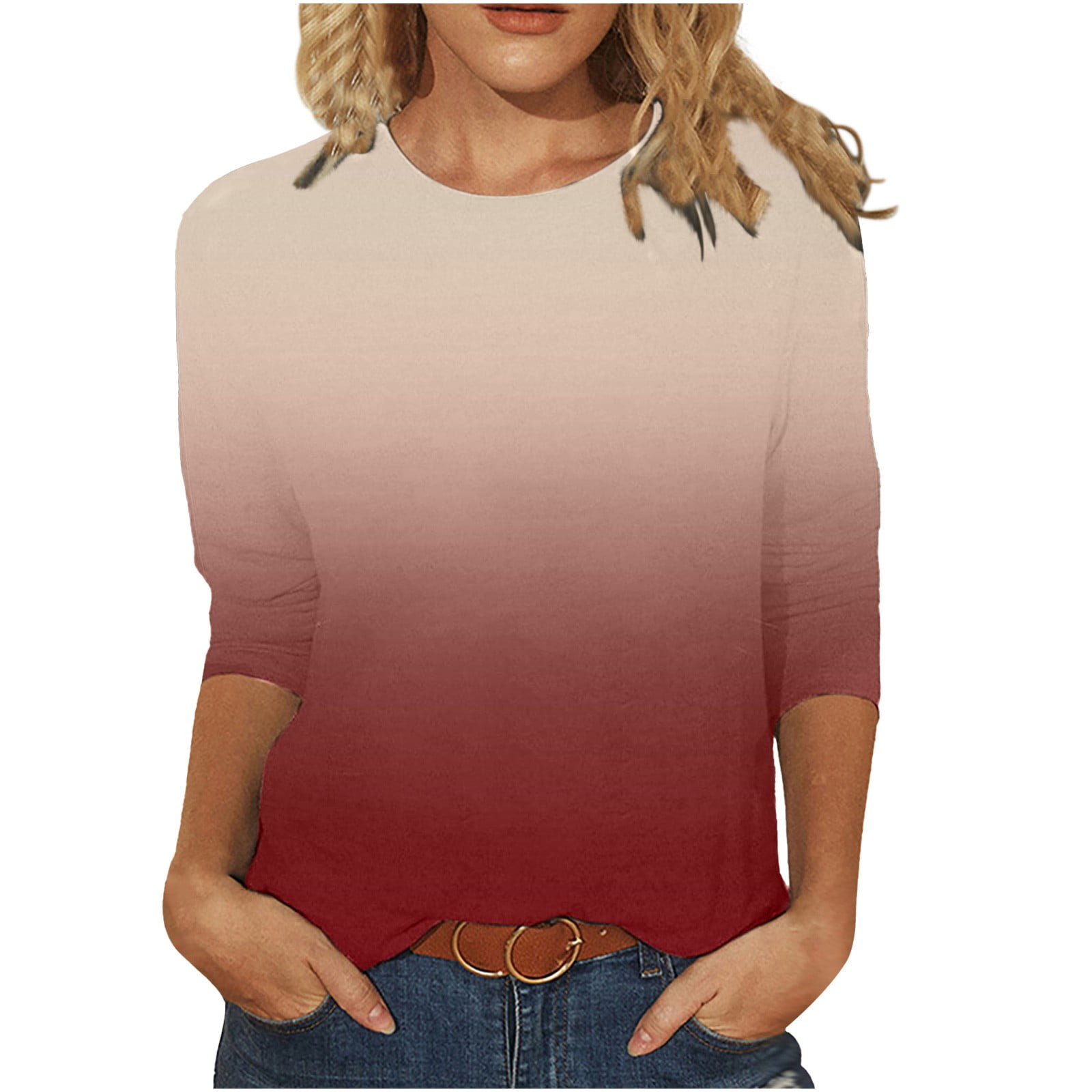 USSUMA Women Shirts and Blouses Long 
