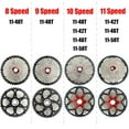 thumbnail image 2 of 6/7/8/9/10/11 Speed Mountain Road Bike Cassette 11-25/28/32/36/40/42/46/50T Cogs, Bicycle Cassette, fit Shimano/SRAM/FSA/Campagnolo/KMC XC AM DH MTB 6/7/8/9/10/11S Chains, 2 of 8