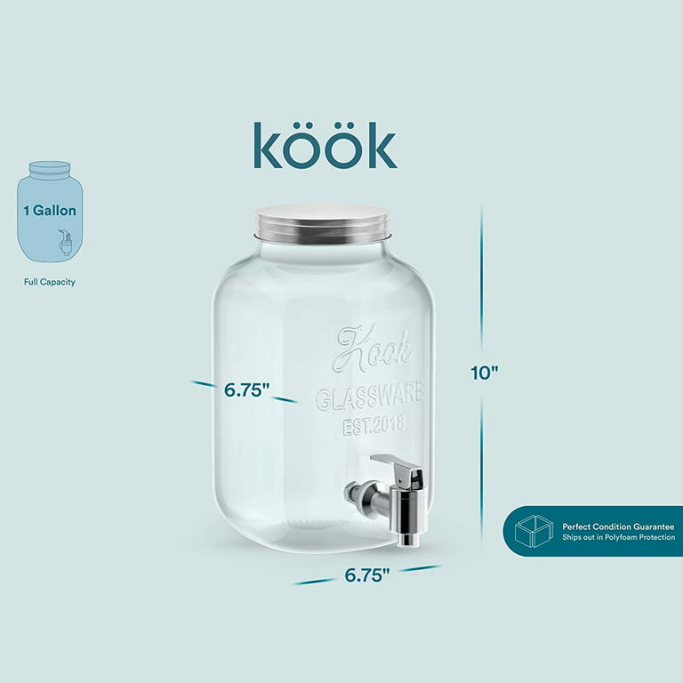 Kook Cold Brew Dispenser, 1 Gallon
