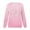 Pink, variant on Womens Sweatshirt Women's Spring Autumn and Summer Love Printed Bright Glitter Hoodless Long Sleeve Loose Round Neck Daily Hundred Sweatshirt Womens Basic Tops (Hot Pink,XXXL)