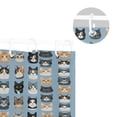 thumbnail image 5 of Yayeee Shower Curtain with Hooks 72"x72" Waterproof Fabric Bathroom Hanging Decor, Cartoon Cute Cat, 5 of 5