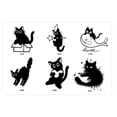 thumbnail image 1 of Cat Herbal Juice Tattoo Sticker Diablo Cute Hip Cool Tattoo Arm Long Lasting Stickers Bully, 1 of 5