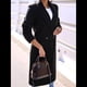 thumbnail image 4 of Abrigos Largos de Lana para Mujer, Gabardina, Blazer Cruzado, Abrigo, Otoño e Invierno Negro M, 4 of 8