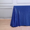 thumbnail image 5 of Balsa Circle 90" x 132" Sequin Rectangular Tablecloth Royal Blue, 5 of 8