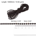 thumbnail image 2 of Unique Bargains Chaîne Perlée de 11 Yards pour Stores à Rouleau, Cordon pour Pièces de Réparation de Fenêtre, Café, 2 of 5